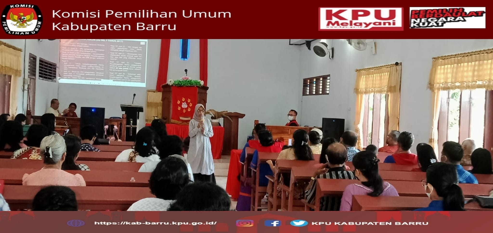 Sosialisasi Pelaksanaan Tahapan Pemilihan Umum Serentak Tahun 2024 Gereja Toraja Jemaat Barru